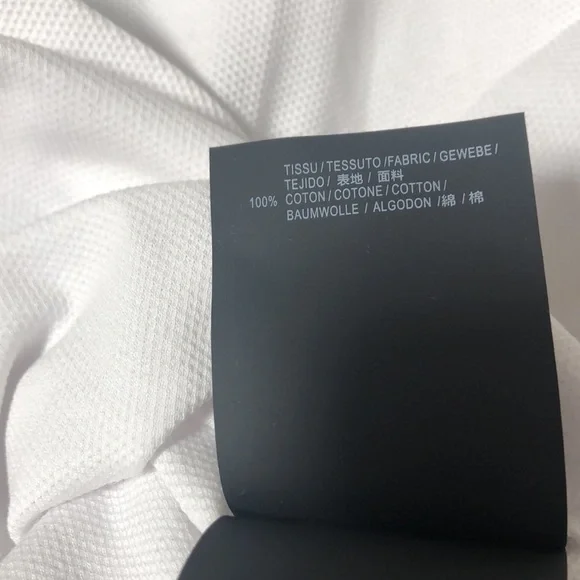 ❣️RARE❣️ SAINT LAURENT White Short Sleeve Polo - Picture 5 of 6